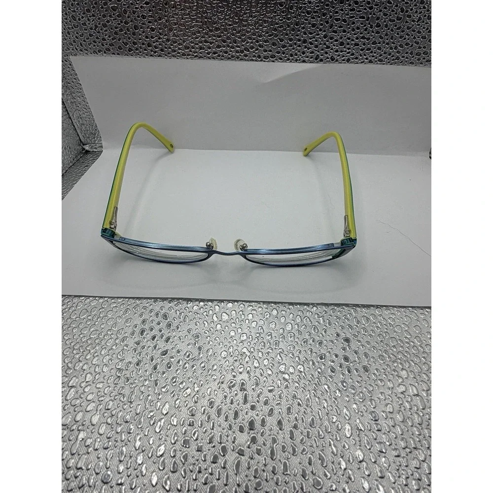 NINE WEST  Blue & LIME GREEN EYEGLASSES FRAMES ONLY WOMEN 383 OJLX 48-18-130